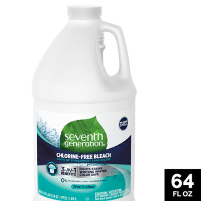 Seventh Generation Bleach Chlorine Free 3In1 Free & Clear - 64 Oz