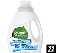 Seventh Generation Laundry Detergent Liquid Free & Clear - 50 Fl. Oz.