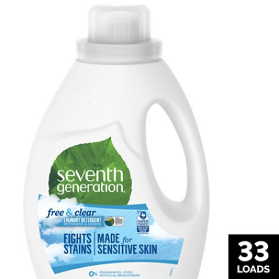 Seventh Generation Laundry Detergent Liquid Free & Clear - 50 Fl. Oz.