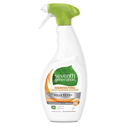 Seventh Generation Disinfecting Cleaner Multi Surface Lemongrass Citrus - 26 Fl. Oz. - Image 2