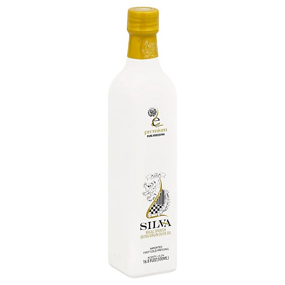 SILVA REGAL SPANISH Olive Oil Extra Virgin Pure Arbequina - 16.8 Fl. Oz.