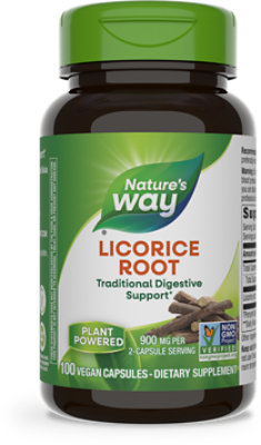 Natures Way Licorice Root - 100 Count - Image 1