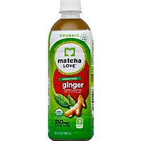 Matcha Love Green Tea + Matcha Organic Unsweetened Ginger - 16.9 Fl. Oz. - Image 2