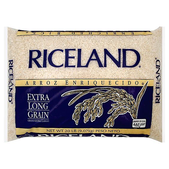 Riceland Rice Enriched Extra Long Grain - 20 Lb