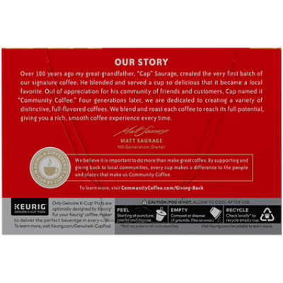 Community Coffee French Vanilla Medium Roast Single Serve Keurig K-Cup Pods - 12 Count - Image 3