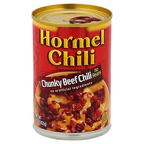Hormel Chili Chunky No Beans - 15 Oz