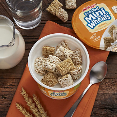 Frosted Mini-Wheats Breakfast Cereal Cup High Fiber Cereal Original - 2.5 Oz - Image 5