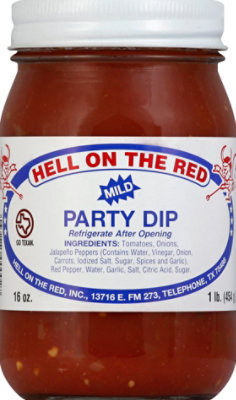 Hell On The Red Medium Party Dip - 16 Oz - Image 2