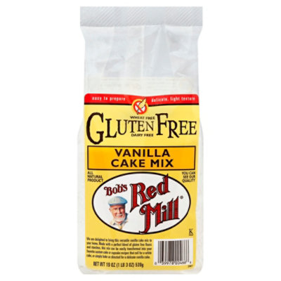 Bobs Red Mill Cake Mix Gluten Free Vanilla - 19 Oz