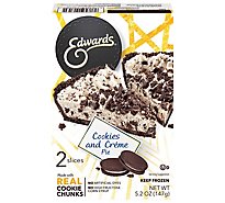EDWARDS Pie Creme Cookies & Cream 2 Slices Frozen - 5.2 Oz