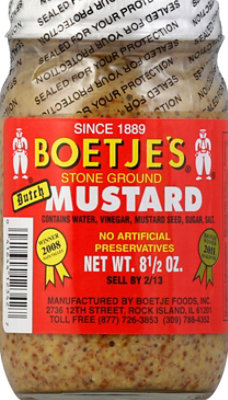 Kelley's Gourmet Stone Ground Mustard, 8 Oz, 6 Pack -  F0E