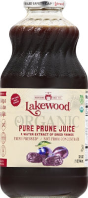 Lakewood Organic 100% Juice Pure Prune - 32 Fl. Oz. - Image 2