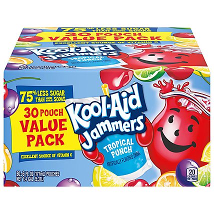 Kool-Aid Jammers Tropical Punch Drink Value Pack Pouches - 30-6 Fl. Oz. - Image 5