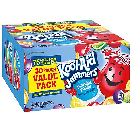 Kool-Aid Jammers Tropical Punch Drink Value Pack Pouches - 30-6 Fl. Oz. - Image 7