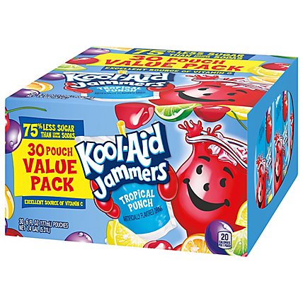 Kool-Aid Jammers Tropical Punch Drink Value Pack Pouches - 30-6 Fl. Oz. - Image 8