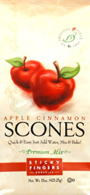 Sticky Fingers Scones Premium Mix Apple Cinnamon - 15 Oz - Image 2