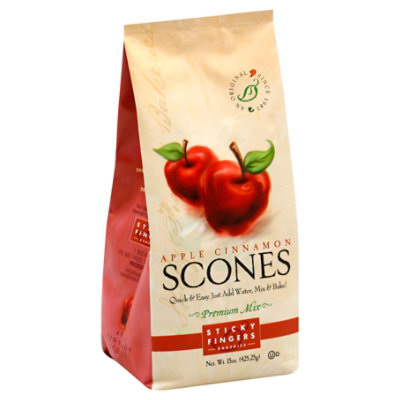 Sticky Fingers Scones Premium Mix Apple Cinnamon - 15 Oz