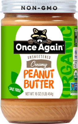 Once Again Peanut Butter Spread Organic Creamy No Salt Added - 16 Oz - Image 2