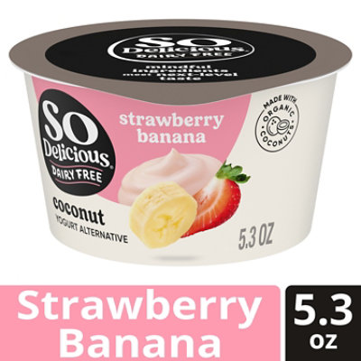 So Delicious Dairy Free Strawberry Banana Coconut Milk Yogurt Cup - 5.3 Oz - Image 1