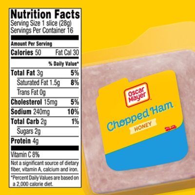 Oscar Mayer Honey Chopped Ham Sliced Lunch Meat Pack - 16 Oz - Image 6