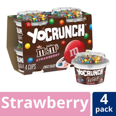 YoCrunch Low Fat Strawberry with MAndMs Yogurt - 4-4 Oz - Image 1