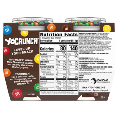 YoCrunch Low Fat Strawberry with MAndMs Yogurt - 4-4 Oz - Image 2