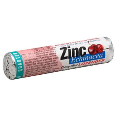 Quantum Lozenge Zinc Echin Cherry - 14 Count