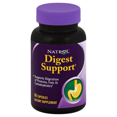 Natrol Digest Support Dietary Supplement Capsules - 60 Count - Image 1