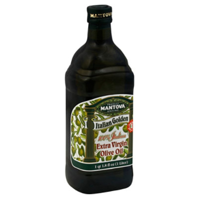 Mantova Olive Oil Extra Virgin Italian Golden - 34 Fl. Oz. - Image 1