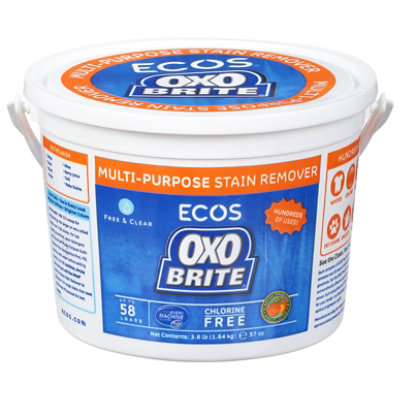 ECOS OxoBrite Stain Remover Multi Purpose Free & Clear Tub - 57 Fl. Oz. - Image 3