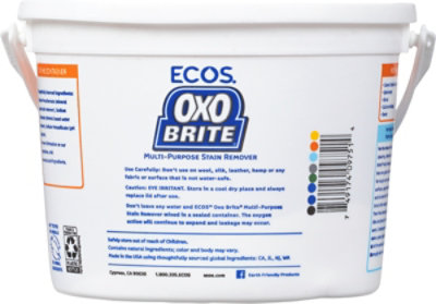 ECOS OxoBrite Stain Remover Multi Purpose Free & Clear Tub - 57 Fl. Oz. - Image 4