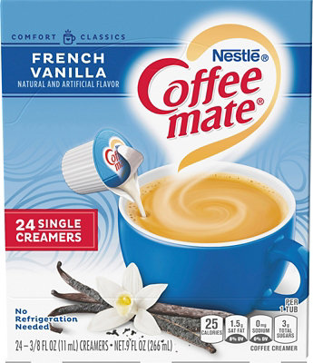 Coffee Mate Nestle French Vanilla Liquid Coffee Creamer Singles - 9 Fl. Oz.