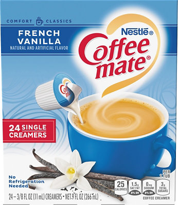 Coffee Mate Nestle French Vanilla Liquid Coffee Creamer Singles - 9 Fl. Oz. - Image 2