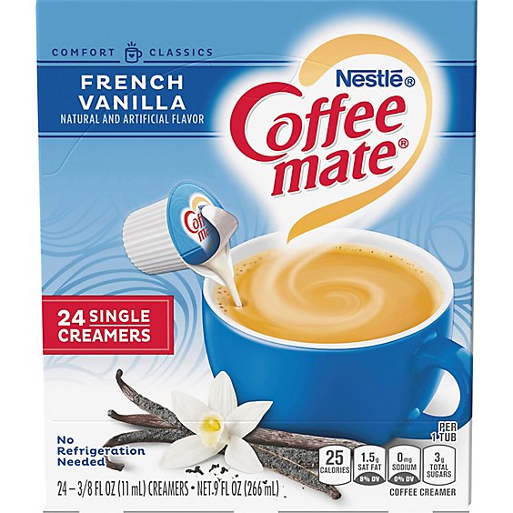 analyseren Hoop van Senaat Coffee Mate Nestle French Vanilla Liquid Coffee Creamer Singles - 9 Fl. Oz.  - Albertsons