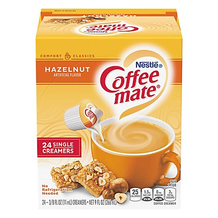 Coffee Mate Hazelnut Liquid Coffee Creamer Singles - 9 Fl. Oz. - Image 1