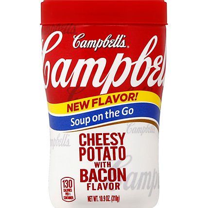 Campbells Soup Soup on the Go Cheesy Potato with Bacon Flavor - 10.9 Oz - Image 2