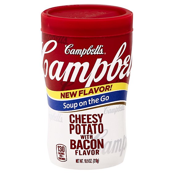 Campbells Soup Soup on the Go Cheesy Potato with Bacon Flavor - 10.9 Oz