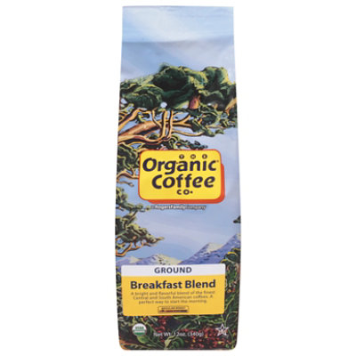 The Organic Coffee Co. Organic Coffee Ground Breakfast Blend - 12 Oz