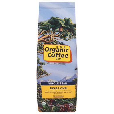 The Organic Coffee Co. Organic Coffee Whole Bean Java Love - 12 Oz