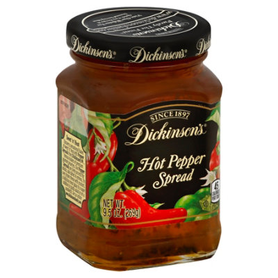 Dickinsons Spread Hot Pepper - 9.5 Oz