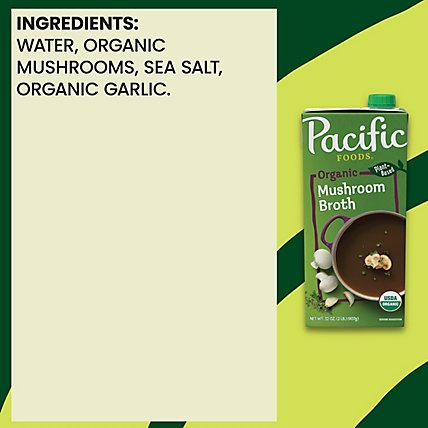 Pacific Organic Broth Mushroom - 32 Fl. Oz. - Image 6