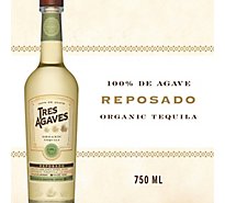 Tres Agaves Organic Reposado Tequila Bottle - 750 Ml