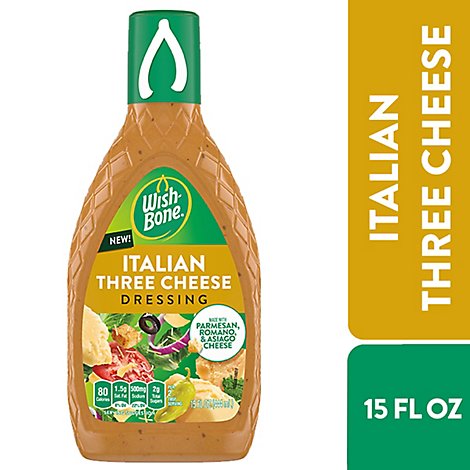 Wish Bone Italian Three Cheese Dressing - 15 Oz
