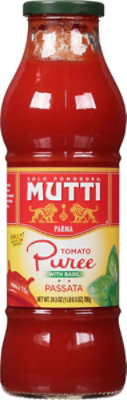 Mutti Tomato Puree With Basil - 24.5 Oz - Image 2