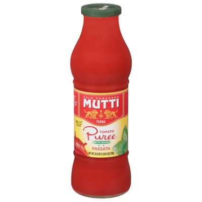 Mutti Tomato Puree With Basil - 24.5 Oz - Image 1