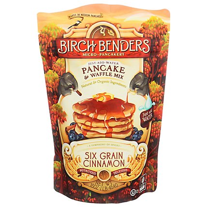 Birch Benders Pancake & Waffle Mix Six Grain Cinnamon - 16 Oz - Image 1