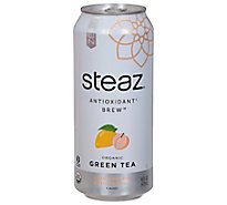 steaz Iced Green Tea Zero Calorie Peach Mango - 16 Fl. Oz.