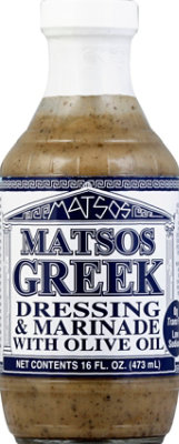 Matsos Dressing & Marinade Greek with Olive Oil - 16 Fl. Oz. - Image 2