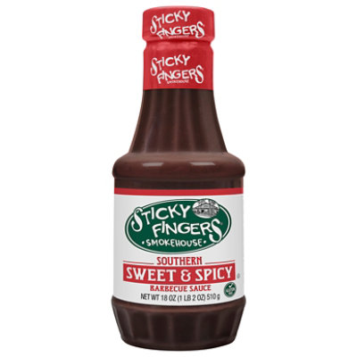 Sticky Fingers Smokehouse Sauce Barbecue Sweet Southern Heat - 18 Oz - Image 2