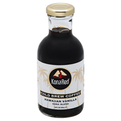 Kona Red Coffee Cold Brew Kona Blend Hawaiian Vanilla - 12 Fl. Oz.